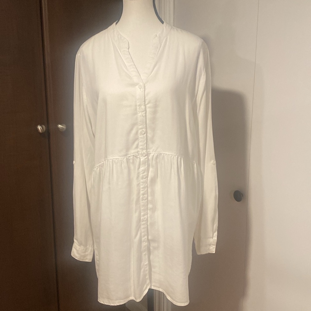 Side Stitch V-Neck Tunic